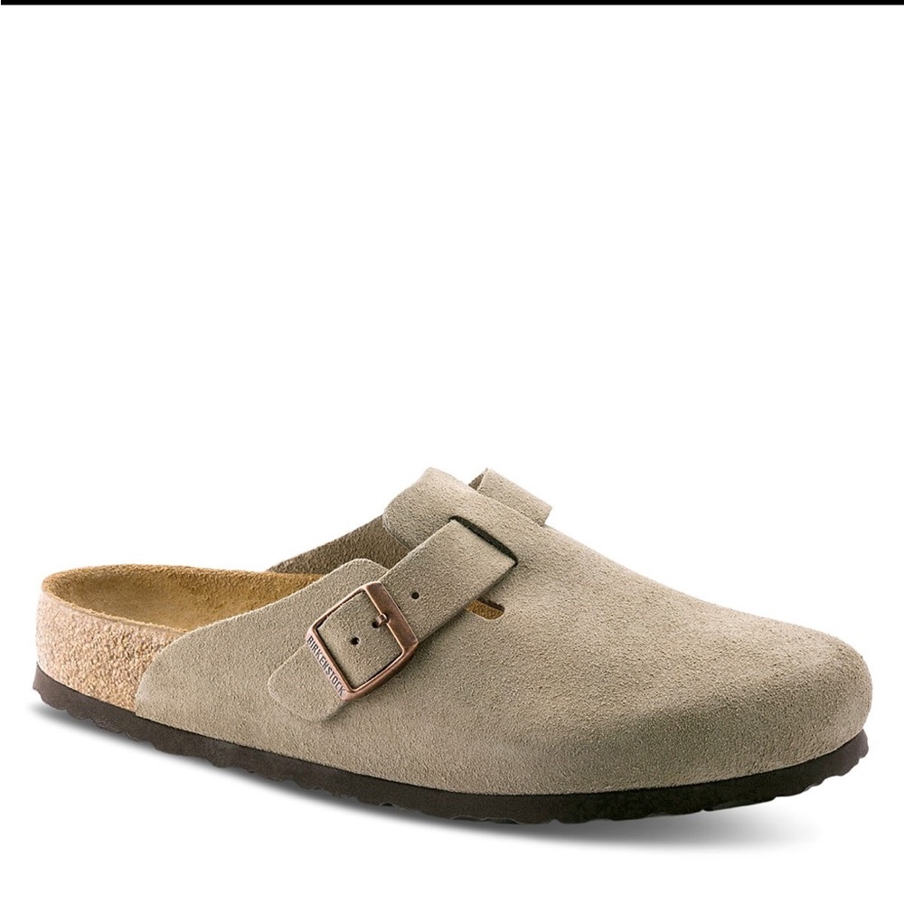 BIRKENSTOCK WOMEN'S BOSTON CLOGS IN TAUPE